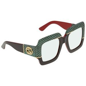 NEW Gucci Green Square Women's Sunglasses